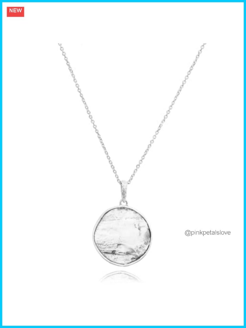 925 Sterling Silver Hammered Disc Pendant Necklace Artisan Handcrafted